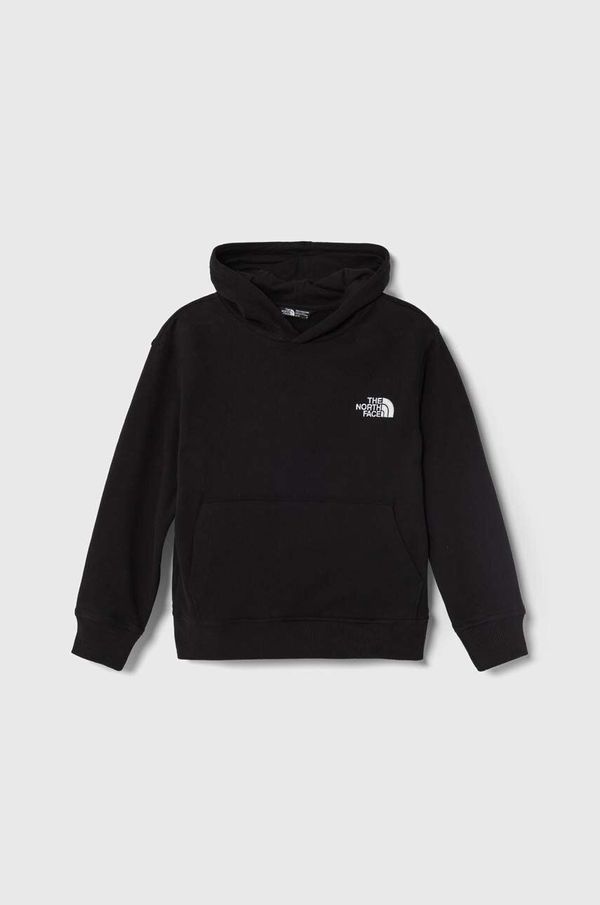 The North Face Pulover The North Face OVERSIZED HOODIE črna barva, s kapuco