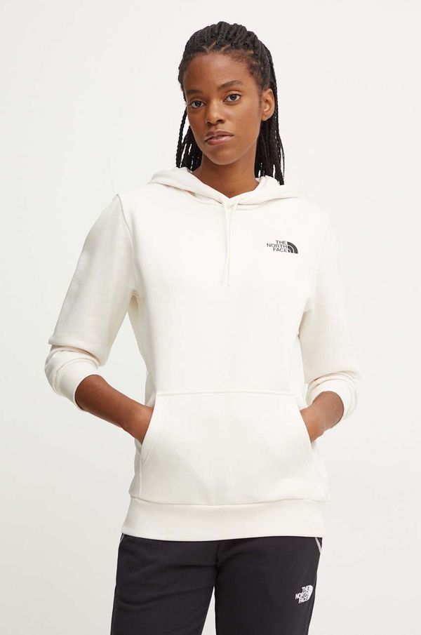 The North Face Pulover The North Face Simple Dome Hoodie ženska, bež barva, s kapuco, NF0A89EYQLI1