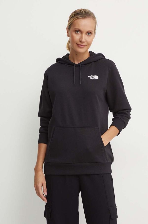 The North Face Pulover The North Face Simple Dome Hoodie ženski, črna barva, s kapuco, NF0A89EYJK31