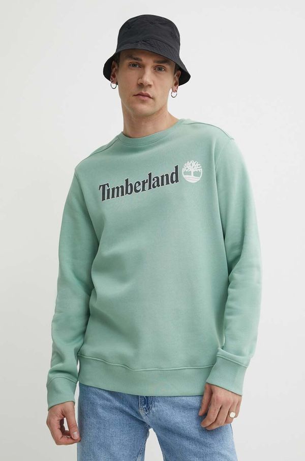 Timberland Pulover Timberland moški, turkizna barva, TB0A5UJYEW01