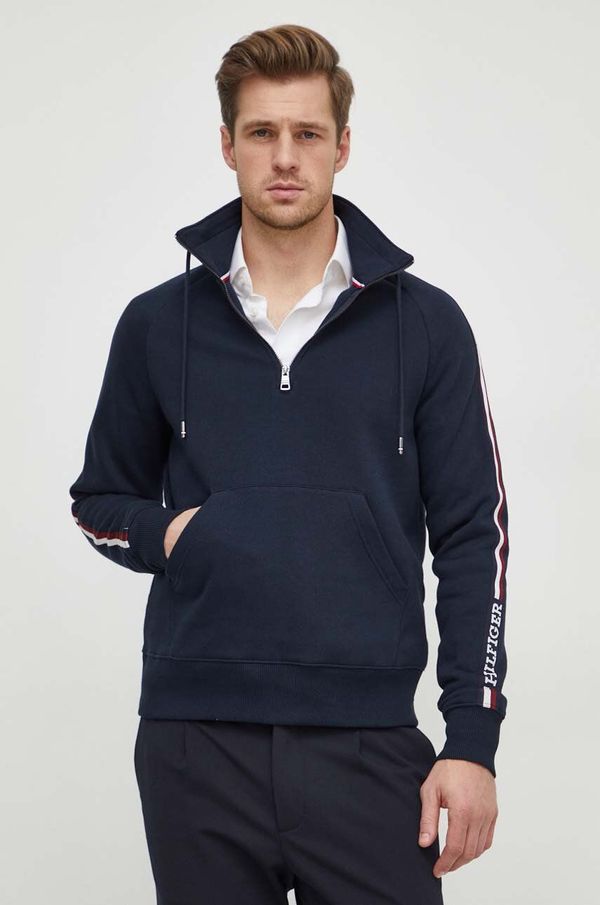 Tommy Hilfiger Pulover Tommy Hilfiger moška, mornarsko modra barva