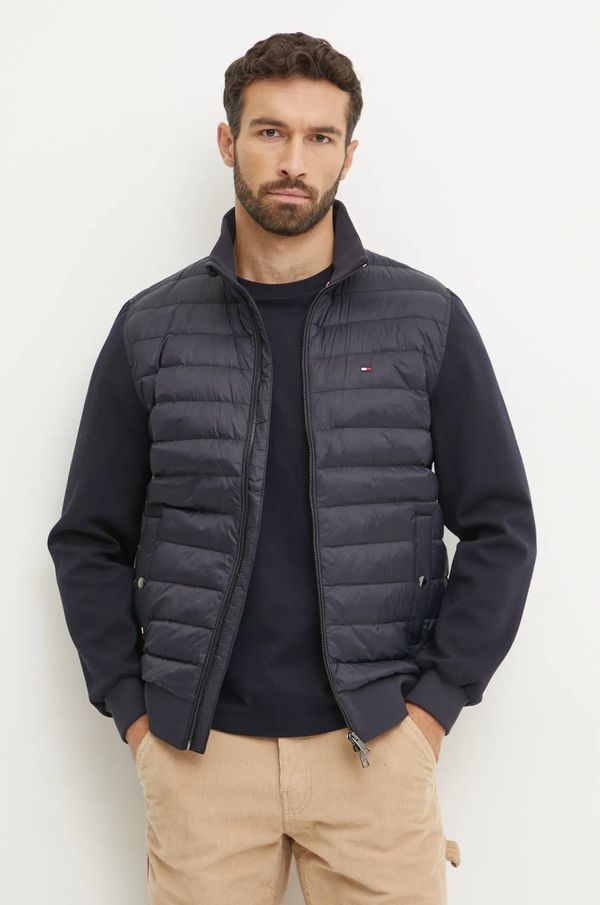 Tommy Hilfiger Pulover Tommy Hilfiger moški, mornarsko modra barva, MW0MW37461