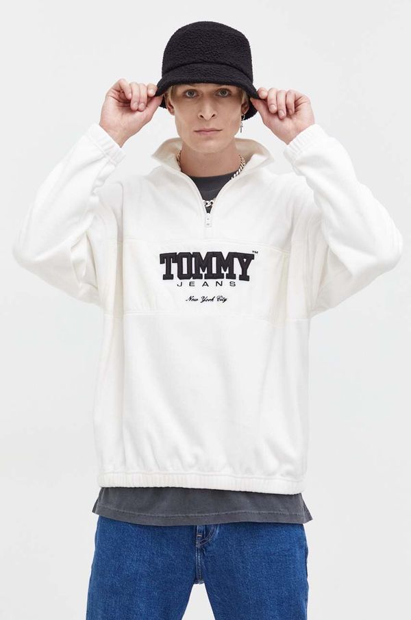 Tommy Jeans Pulover Tommy Jeans moška, bež barva