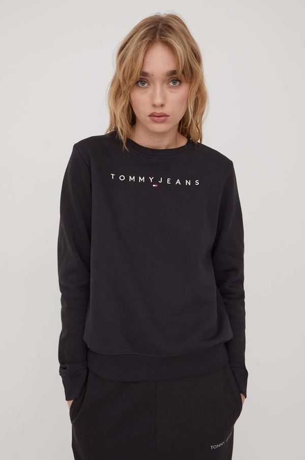 Tommy Jeans Pulover Tommy Jeans ženska, črna barva