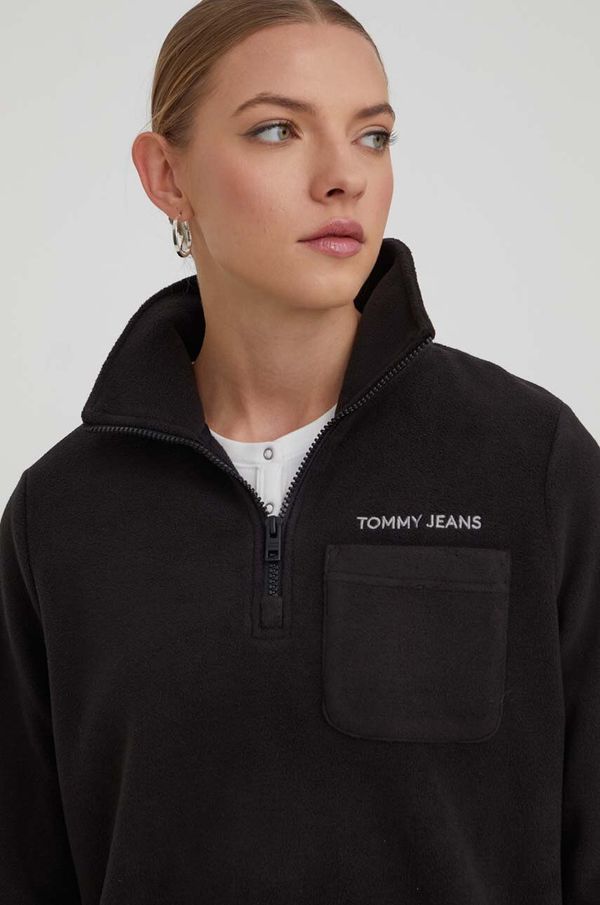 Tommy Jeans Pulover Tommy Jeans ženska, črna barva