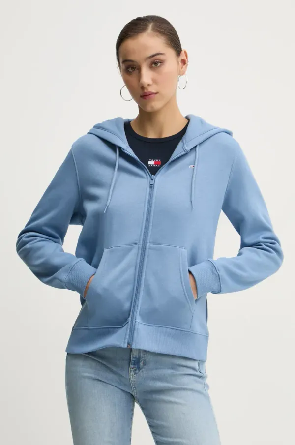 Tommy Jeans Pulover Tommy Jeans ženski, s kapuco, DW0DW19729