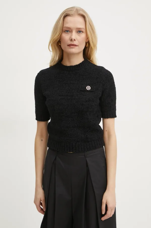 Twinset Pulover Twinset ženski, črna barva, 251TP3440