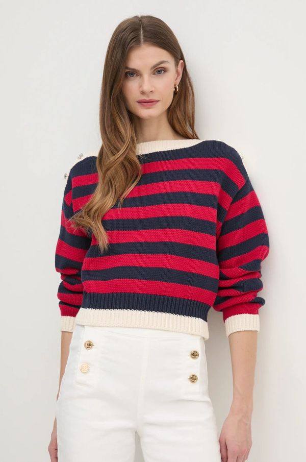 Twinset Pulover Twinset ženski, rdeča barva, 251AP3230