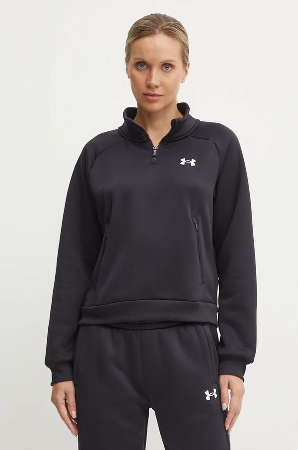 Under Armour Pulover Under Armour Armour Fleece Pro ženski, črna barva, 1386505