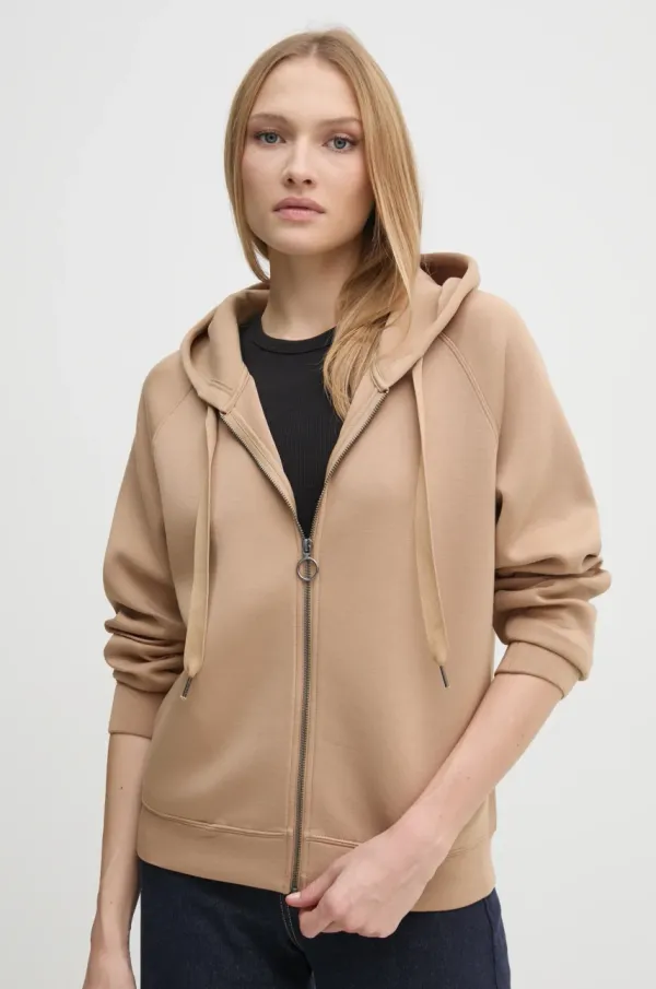 United Colors of Benetton Pulover United Colors of Benetton ženski, zelena barva, s kapuco, 3PKLD500N