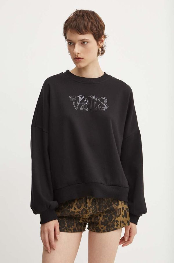 Vans Pulover Vans ženski, črna barva, VN000HCDBLK1