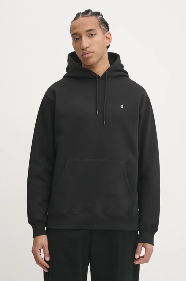 Volcom Pulover Volcom moški, črna barva, s kapuco, A4132418