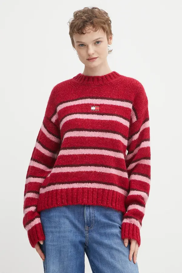 Tommy Jeans Pulover z dodatkom alpake Tommy Jeans