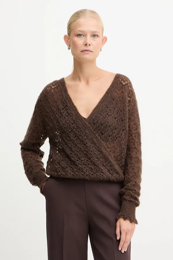 Twinset Pulover z dodatkom moherja Twinset