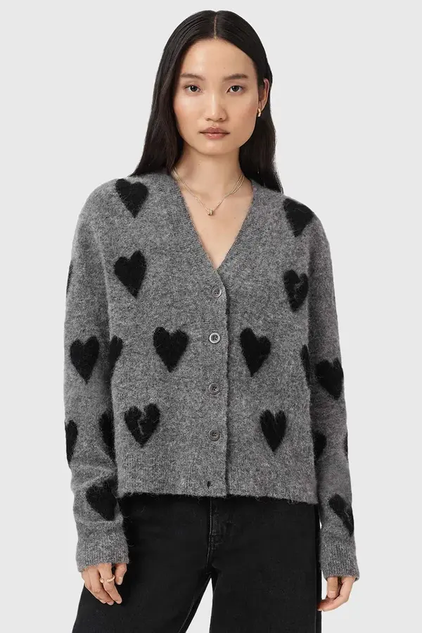 AllSaints Pulover z dodatkom volne AllSaints AMORA