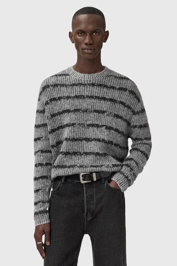 AllSaints Pulover z dodatkom volne AllSaints DISSOLVED
