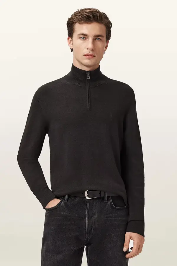 AllSaints Pulover z dodatkom volne AllSaints KILBURN