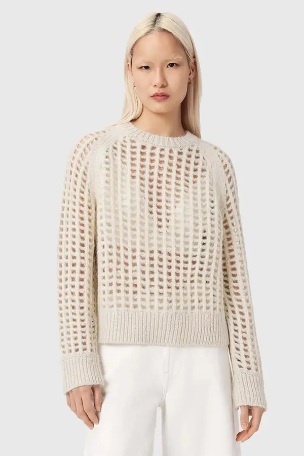 AllSaints Pulover z dodatkom volne AllSaints SUNIVA