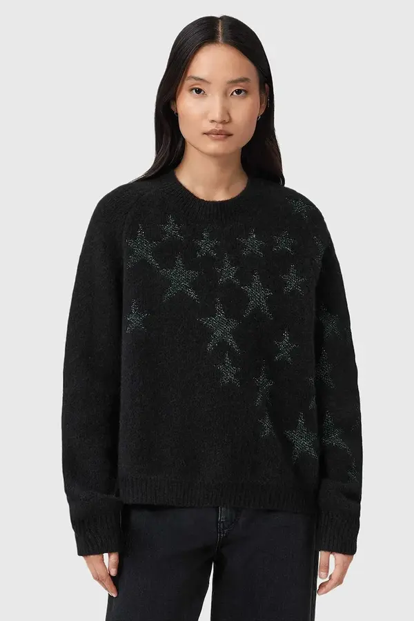 AllSaints Pulover z dodatkom volne AllSaints
