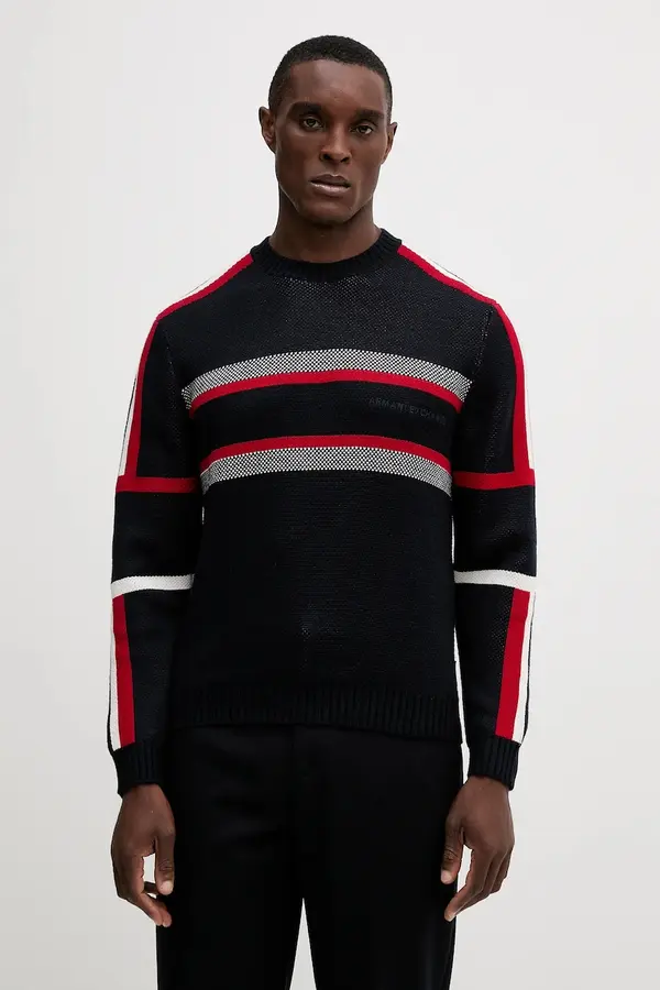 Armani Exchange Pulover z dodatkom volne Armani Exchange