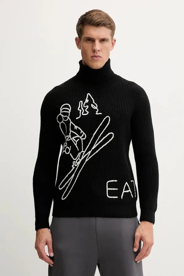 EA7 Emporio Armani Pulover z dodatkom volne EA7 Emporio Armani