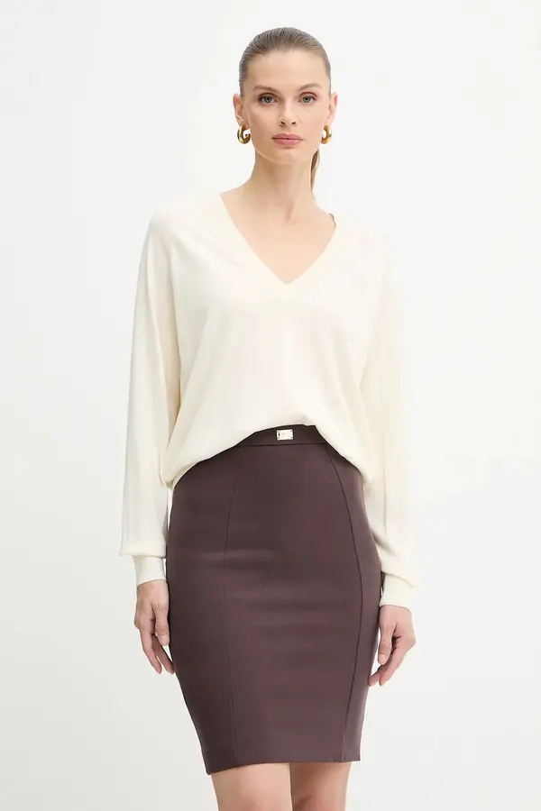 Elisabetta Franchi Pulover z dodatkom volne Elisabetta Franchi