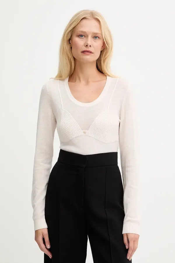 Elisabetta Franchi Pulover z dodatkom volne Elisabetta Franchi