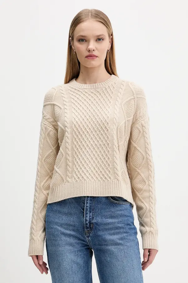 Guess Jeans Pulover z dodatkom volne Guess Jeans