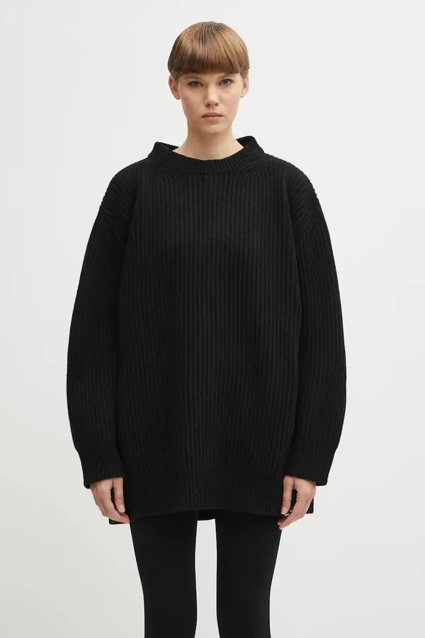MM6 Maison Margiela Pulover z dodatkom volne MM6 Maison Margiela