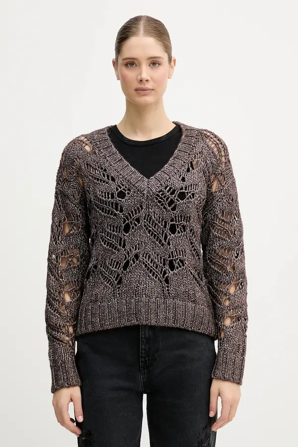Sisley Pulover z dodatkom volne Sisley