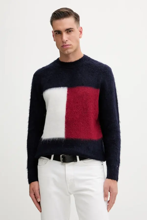 Tommy Hilfiger Pulover z dodatkom volne Tommy Hilfiger