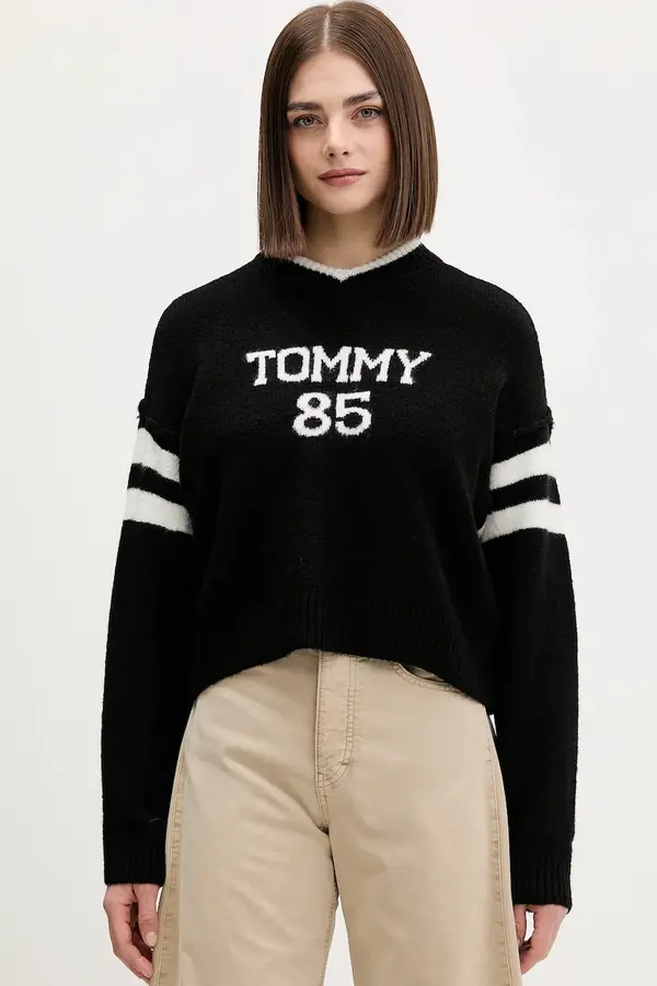 Tommy Jeans Pulover z dodatkom volne Tommy Jeans
