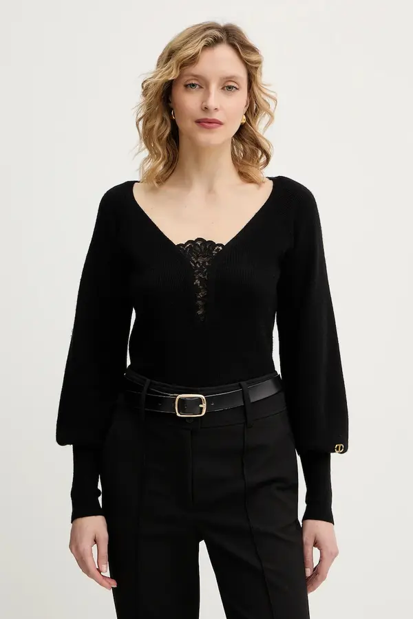 Twinset Pulover z dodatkom volne Twinset