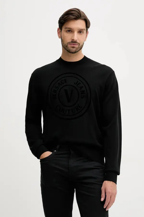 Versace Jeans Couture Pulover z dodatkom volne Versace Jeans Couture