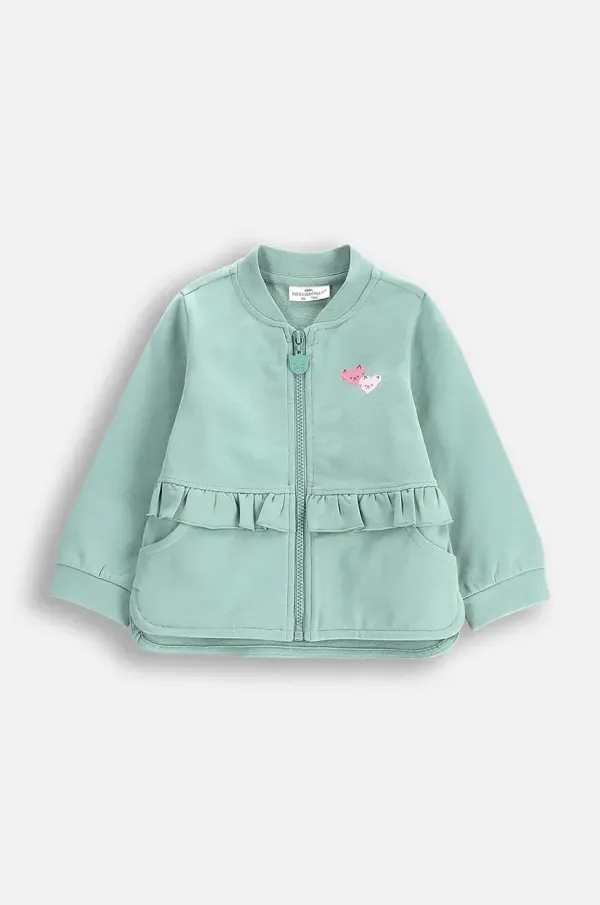 Coccodrillo Pulover za dojenčka Coccodrillo zelena barva, DREAM DIARIES GIRL NEWBORN