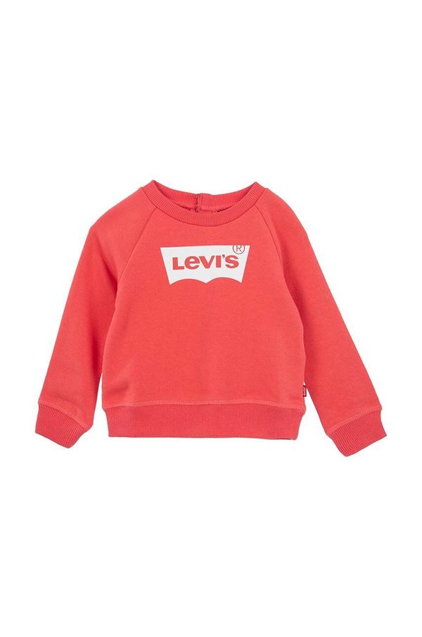 Levi's Pulover za dojenčka Levi's rdeča barva