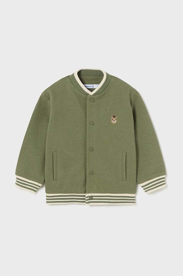 Mayoral Pulover za dojenčka Mayoral zelena barva, 2474