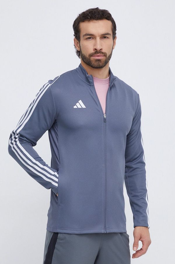 adidas Performance Pulover za vadbo adidas Performance Tiro 23 siva barva