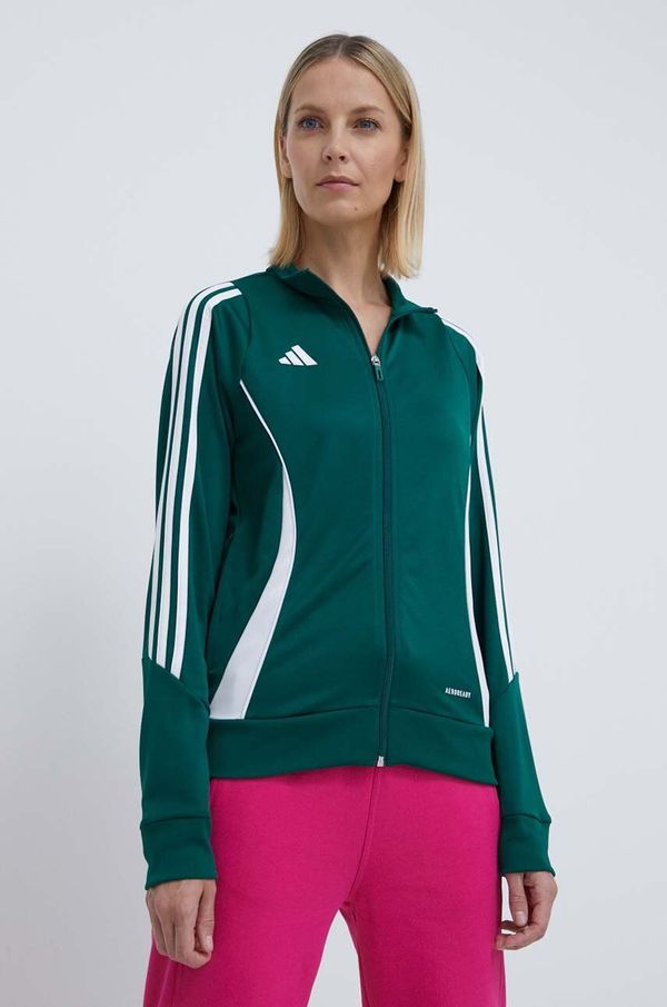 adidas Performance Pulover za vadbo adidas Performance Tiro 24 zelena barva