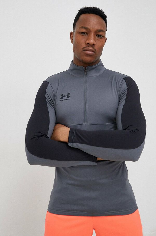 Under Armour Pulover za vadbo Under Armour Challenger siva barva