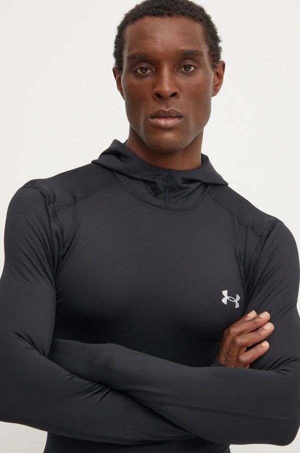 Under Armour Pulover za vadbo Under Armour ColdGear Elite črna barva, s kapuco, 1386944