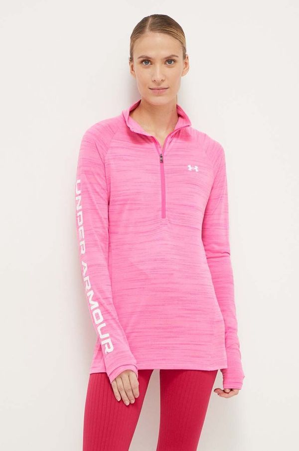 Under Armour Pulover za vadbo Under Armour Evolved Core roza barva