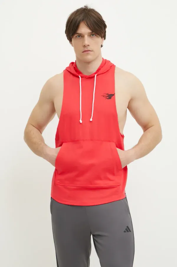 Under Armour Pulover za vadbo Under Armour Project Rock roza barva, s kapuco, 1389947