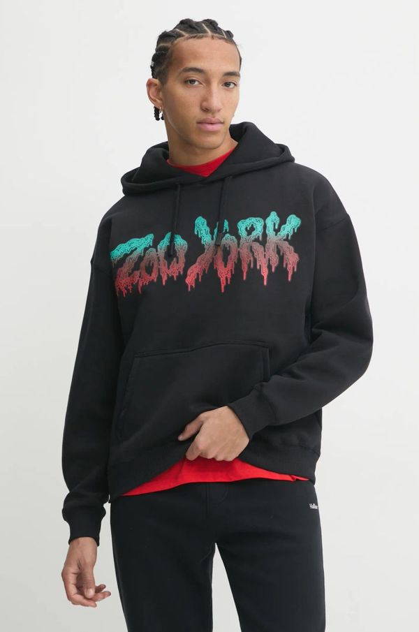 Zoo York Pulover Zoo York moški, črna barva, s kapuco, 60210067