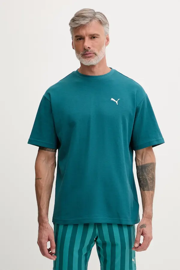 Puma Puma kratka majica moška z bombažem Essential elevated