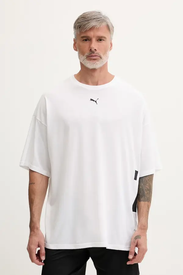 Puma Puma kratka majica moška z bombažem GRAPHIC OVERSIZED