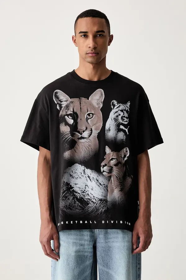 Puma Puma kratka majica ženska bombažna DYLAN WILDCAT