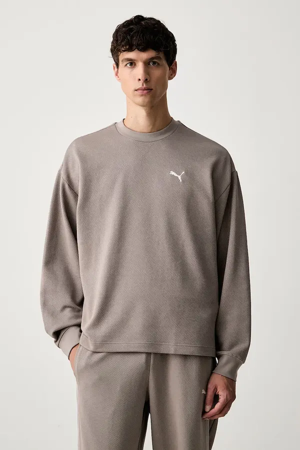Puma Puma pulover moški z bombažem Essentials Elevated
