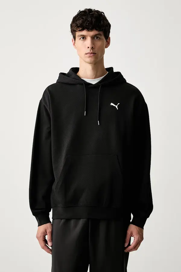 Puma Puma pulover s kapuco moški z bombažem Essentials Elevated