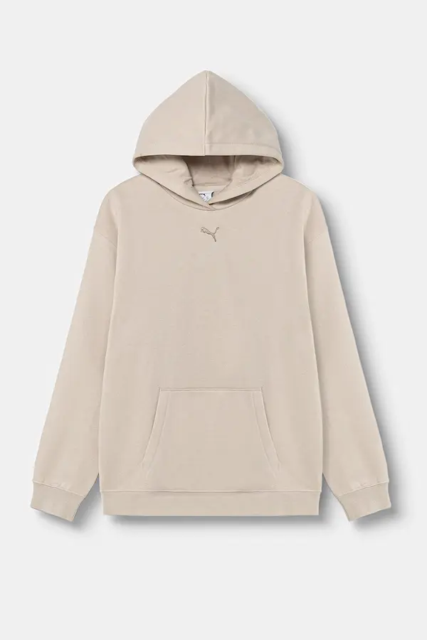 Puma Puma pulover s kapuco otroški z bombažem ESS Centered Cat Logo Relaxed Hoo